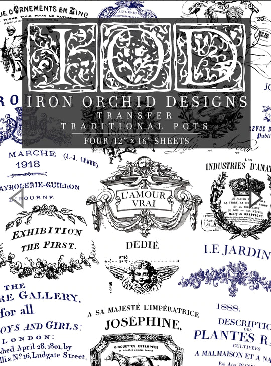 Iron Orchid Designs Midnight Garden | IOD Transfer