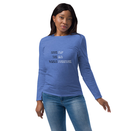 Save the World Unisex fashion long sleeve shirt